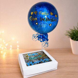 Regalo para Hombre San Valentín Caja Sorpresa Personalizada y Globo