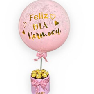 Bouquete con Chocolates y Globo Personalizado