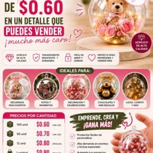 Esfera de Acrílico de 8 Centímetros X 12 Esferas