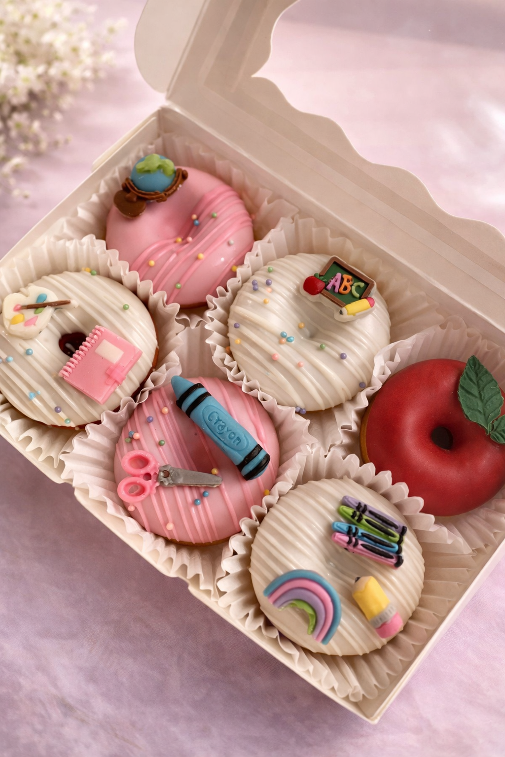 Mini Donas Día del Maestro Caja X 6