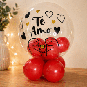 Globo Burbuja Personalizado en Bouquete
