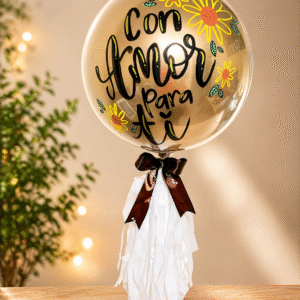 Globo Burbuja Personalizado R20 Dorado