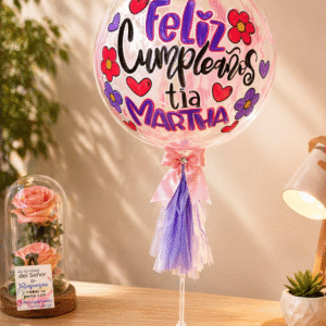 Globo Burbuja Personalizado con Pintura Rosa R20