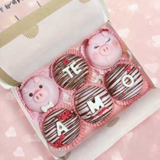 Mini Donas Cerdito Caja X 6