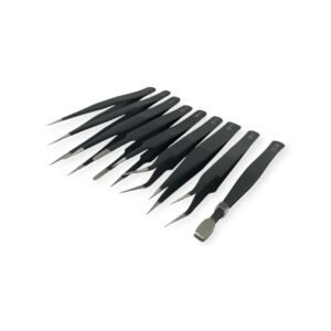 Kit Pinzas Antiestáticas de Precisión 9 Piezas