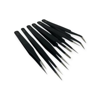 Kit Pinzas Antiestáticas de Precisión 6 Piezas