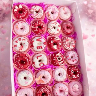 Mini Donas Love Caja x 24
