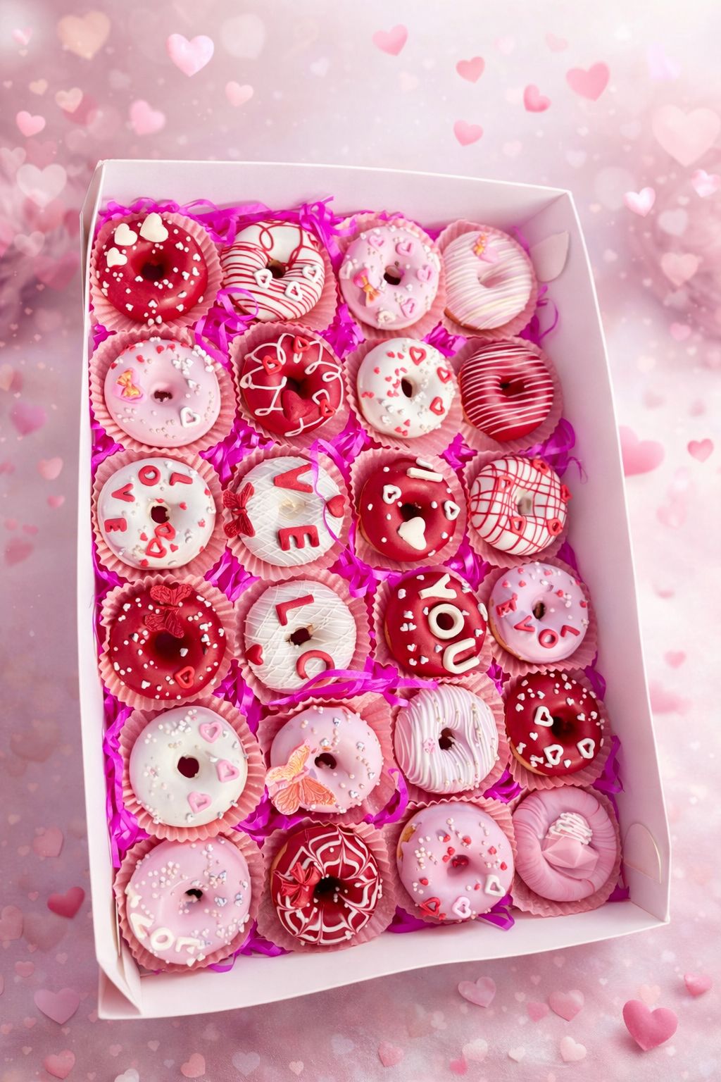 Mini Donas Love Caja x 24