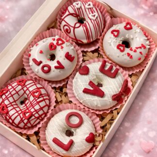 Mini Donas Love Caja x 6