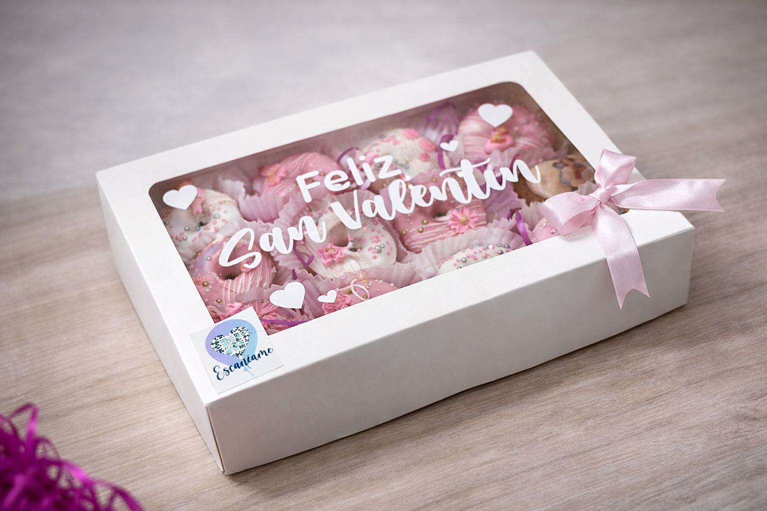 Mini Donas San Valentín Caja X 12 - Image 3