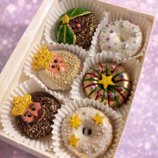 Mini Donas Rosca de Reyes Caja X 6