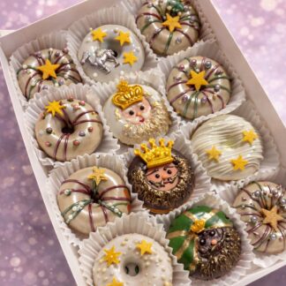 Mini Donas Rosca de Reyes Caja X12